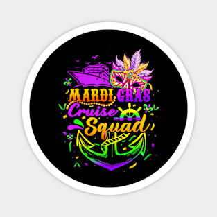 Mardi Gras Cruise Squad 2024 Matching Group Family Vacation Magnet